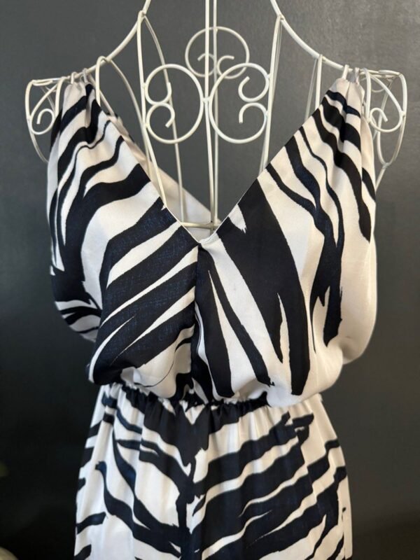 H&M Black & White Sheer Dress