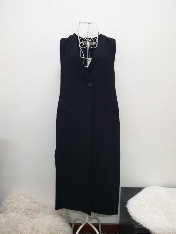 zara_long_sleeveless_black_ves_1674729880_c3686da6_progressive ZARA Long Sleeveless Black Vest